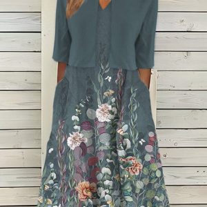 Floral Elegant Two-Piece Set